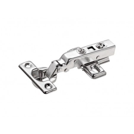 Charnière invisible acier pour meuble applique entraxe 38 mm D.26 mm