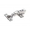 Charnière invisible acier pour meuble applique entraxe 38 mm D.26 mm