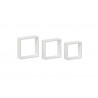 Lot de 3 étagère cube blancmat L.30 x H.10 x p.10 cm Ep.12mm