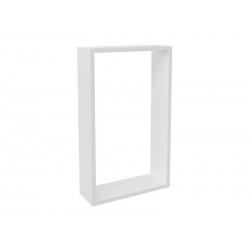 Lot de 2 étagères cube blancmat L.45 x H.27 x p.27 cm Ep.12mm