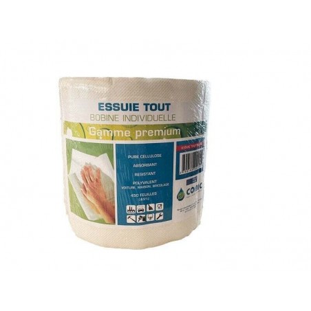 Bobine essuie tout blanc BIC 450 feuilles