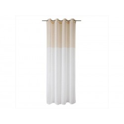 Voilage tamisant RIVEKA naturel blanc beige