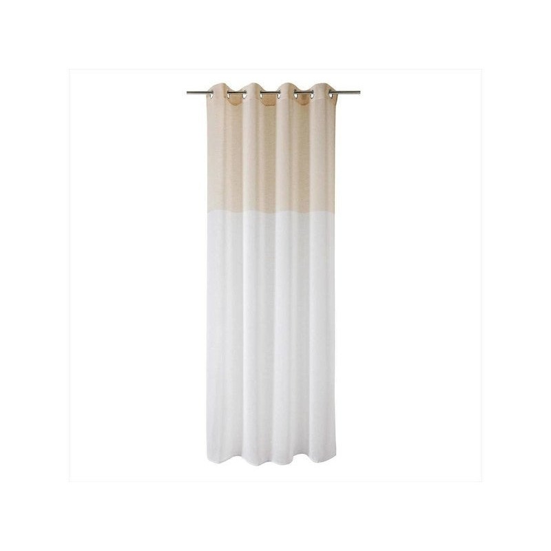 Voilage tamisant RIVEKA naturel blanc beige