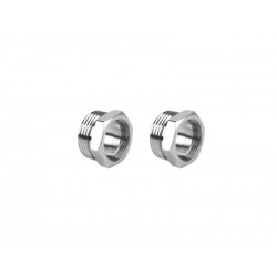 Lot de 2 raccords droitsmâle 15 x 21 - femelle 12 x 17mm