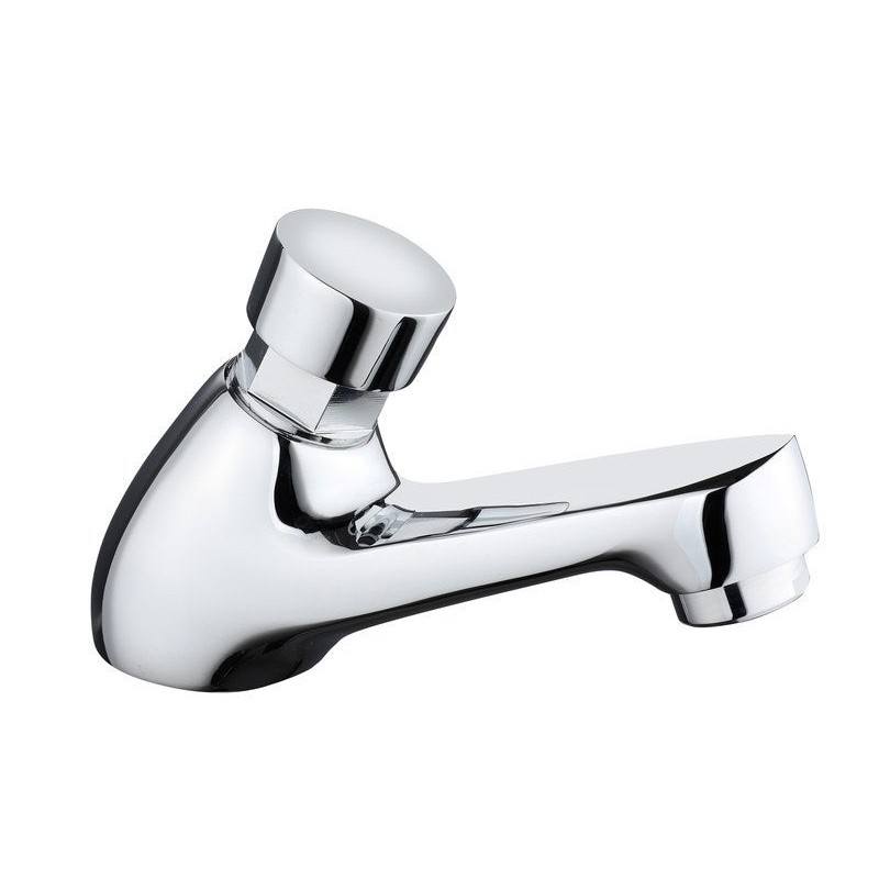 Robinet de lave-mains eau froide chrome temporise