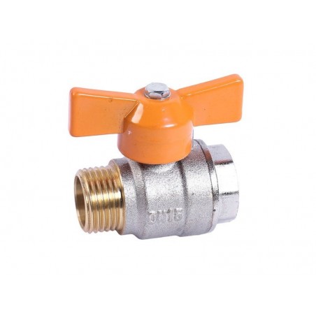 Vanne intégralemanuel papillon 1-4 de tourmale - femelle 15 x 21mm 15 x 21mm