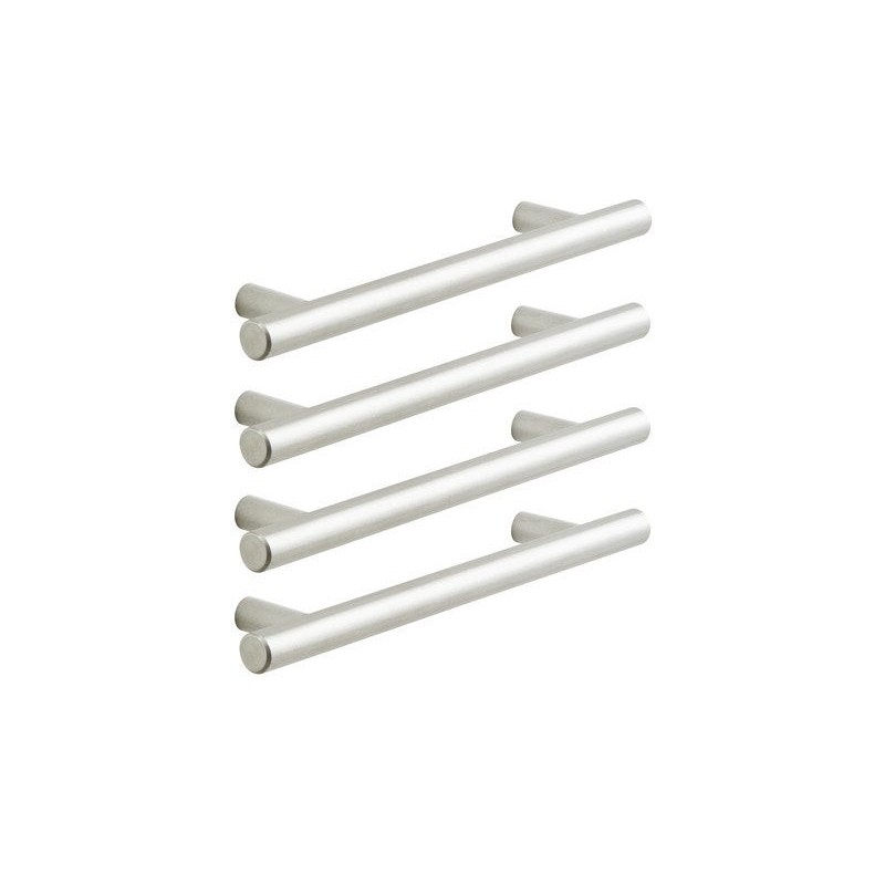 Lot de 4poignée Sara 128mmnickel brossé