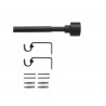 Kit de tringle a rideau Duplo Diam.16mm Noir fonce 120-210 cm