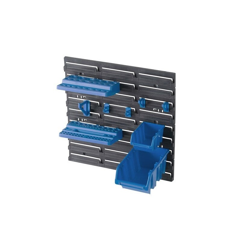 Panneau mural avec accessoires bleul.11 x H.40 x p.40 cm