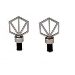 2 embouts pour barre de vitrage