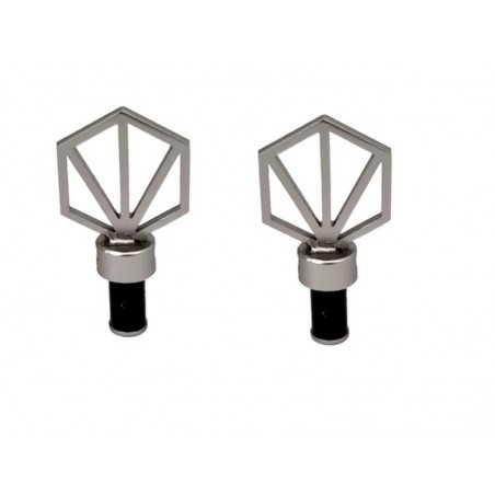 2 embouts pour barre de vitrage