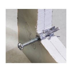 Lot de 4 chevilles diam. 10 x L.35mm et vis a expansion rED HEAD diam. 6 x L.40mm