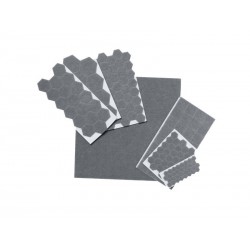 Lot de175 patins feutre +caoutchouc adhésif brun 7t