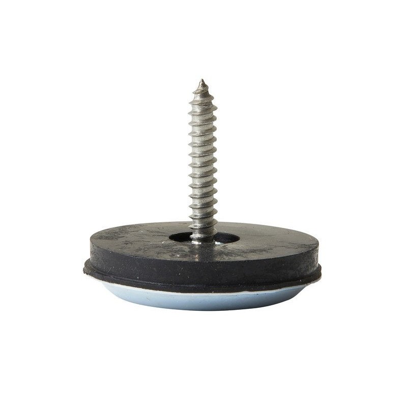 Lot de 4 patins gliss+vismarron 30mm