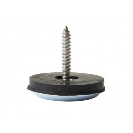 Lot de 4 patins gliss+vismarron 30mm