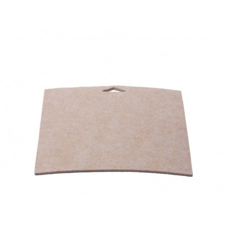 plaque feutre+adhésif STANDERS noir 200x200mm