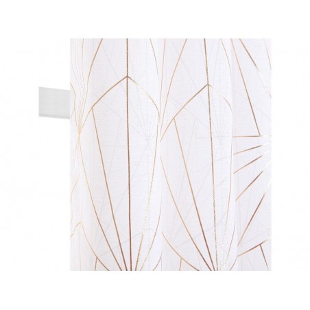 Voilage arda blanc doré 140 x 260 cm -  - meilleure qualité