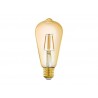 Ampoule connectée led ambré edison E27 500 Lm 45 W variation de blancs