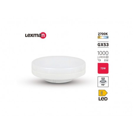 Ampoule dispositif led monté en surface (smd)GX53 1000Lm 9W