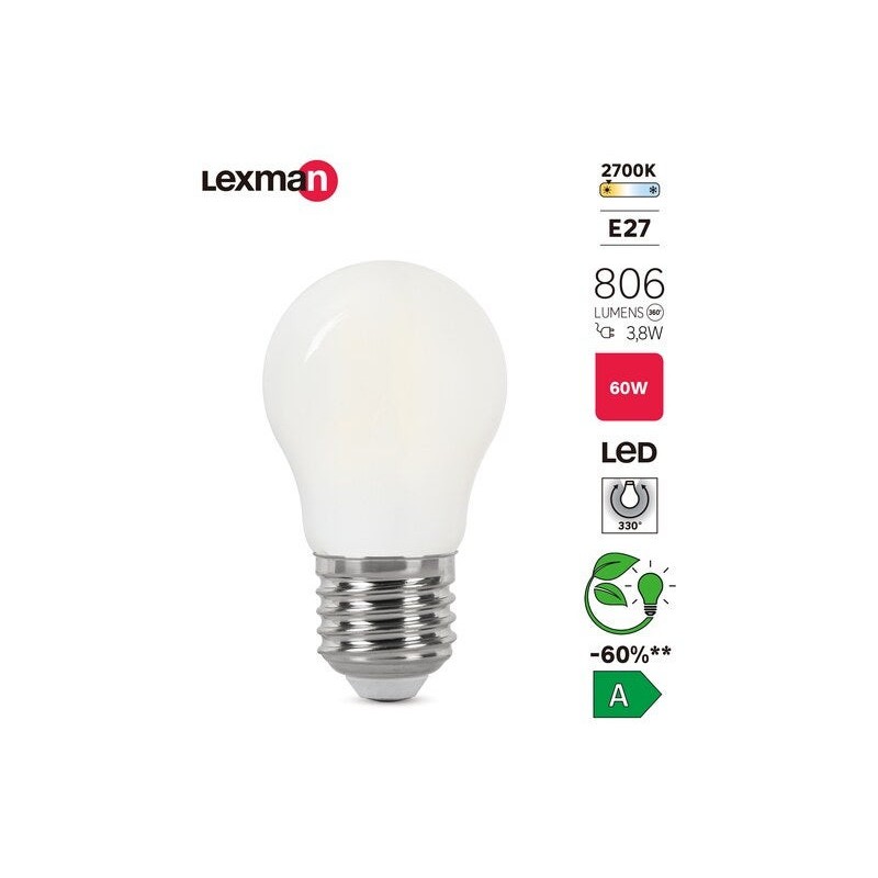 Ampoule led à  filamentE27 806Lm 3.8W