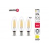 Lot de 3 ampoules led à  filamentE14 806Lm 5.9W