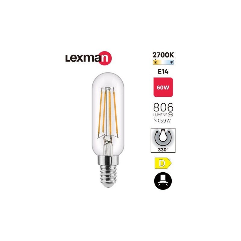 Ampoule led à filamentE14 806Lm 5.9W