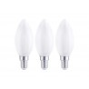 Lot de 3 ampoules led à  filamentE14 806Lm 5.9W