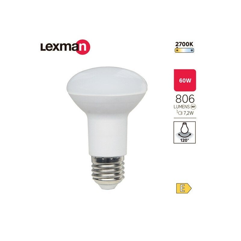 Ampoule led réflecteur E27 806Lm 60W blanc chaud