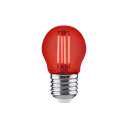 Ampoule led à  filament rouge sphérique E27 105lm 12W