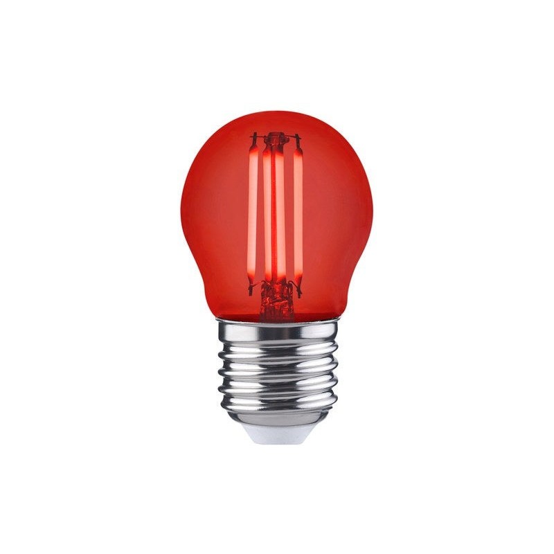 Ampoule led à  filament rouge sphérique E27 105lm 12W