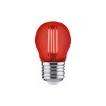 Ampoule led à  filament rouge sphérique E27 105lm 12W
