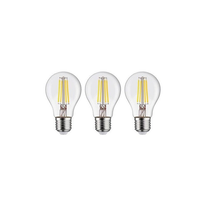 Lot de 3 ampoules led E27 806lm 60W blanc neutre