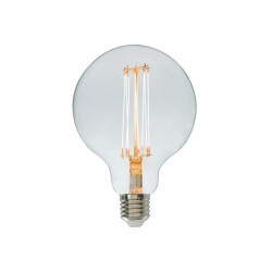 Ampoule led décorativeglobe 95mm e27 500lm blanc chaud