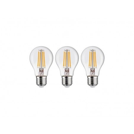 Lot de 3 ampoules led E27 806lm 60W blanc chaud