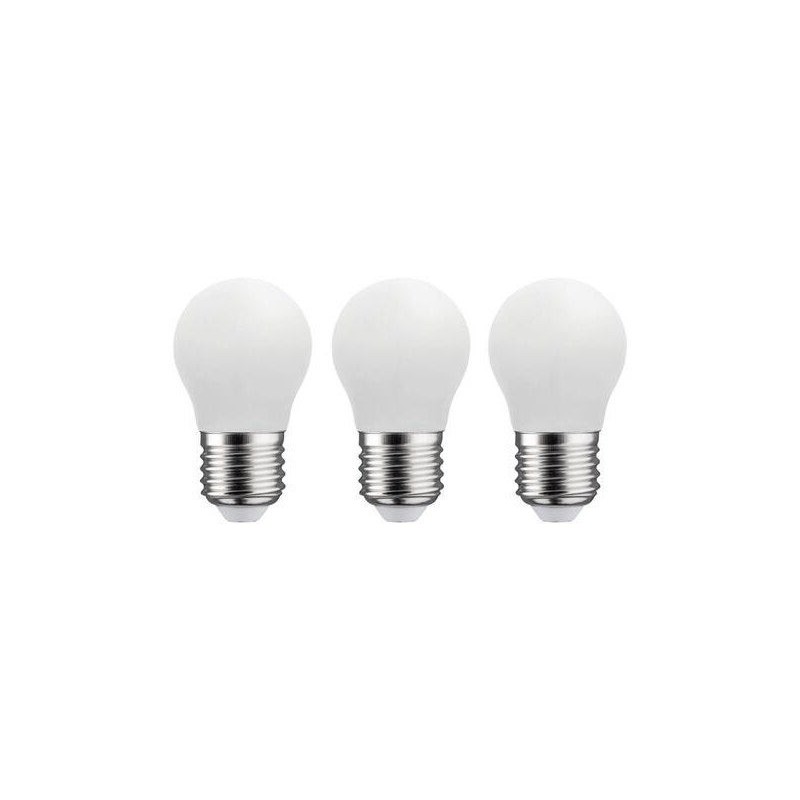 Lot de 3 ampoules led sphérique E27 470lm 40W blanc neutre