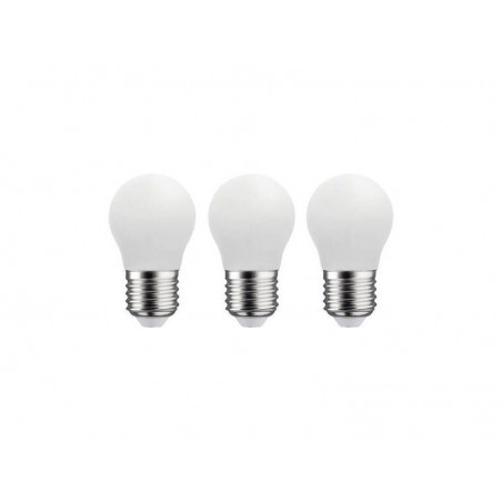 Lot de 3 ampoules led sphérique E27 470lm 40W blanc neutre