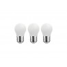 Lot de 3 ampoules led sphérique E27 470lm 40W blanc neutre