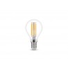 Ampoule led à  filament sphérique E14 806Lm 60W blanc chaud