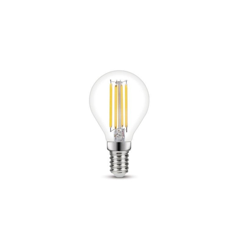 Ampoule led à  filament sphérique E14 806Lm 60W blanc neutre