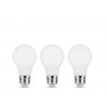 Lot de 3 ampoules led E27 806lm60W blanc chaud