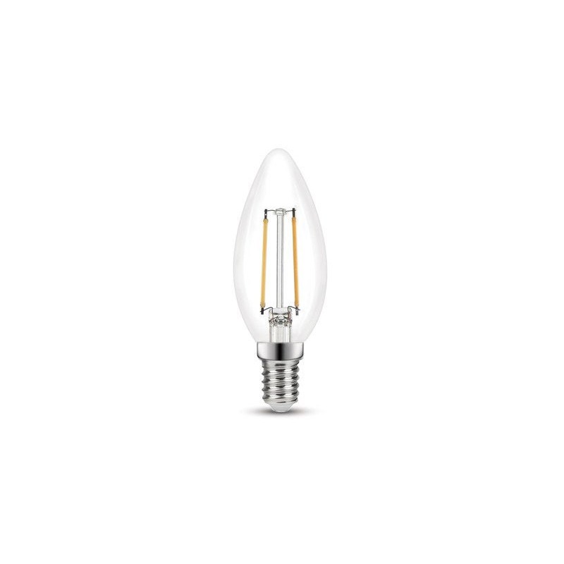 Ampoule led à filament flamme E14 250lm 25Wblanc chaud LEXMAN