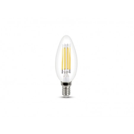 Ampoule led à  filament flamme E14 806Lm 60W blanc neutre