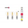 Lot de 3 ampoules led à  filamentE14 806Lm 5.9W