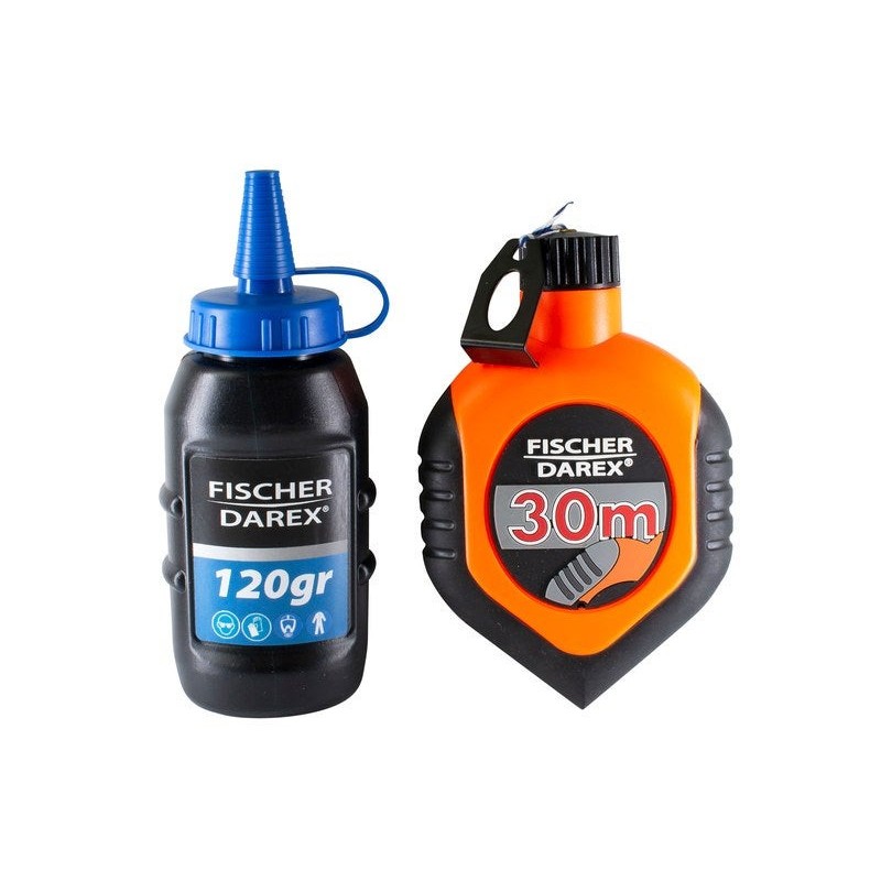 Cordeau 30M et poudre a tracer 120g FISCHER DAREX