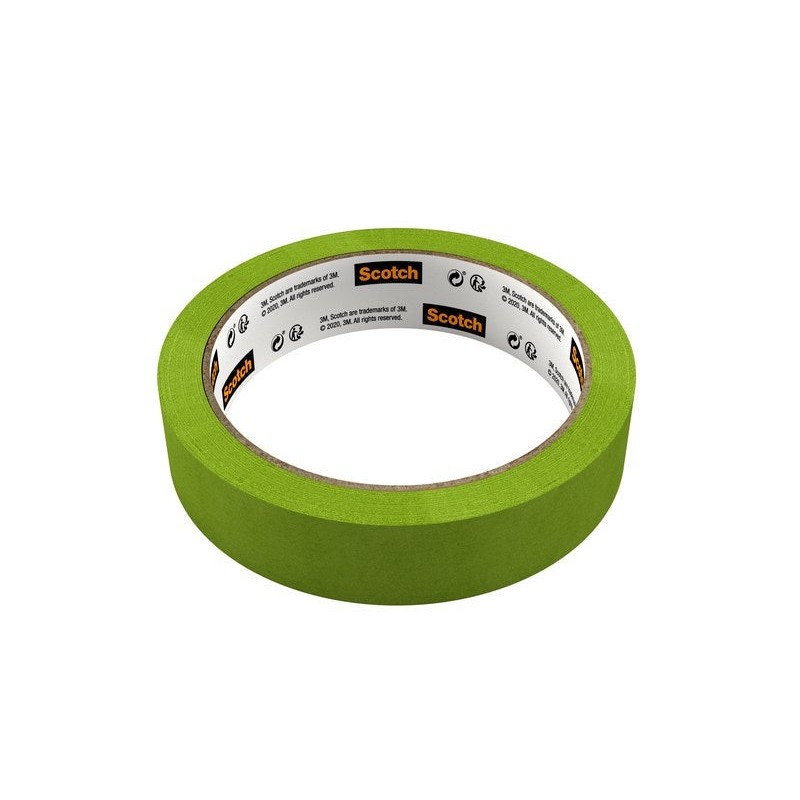 Ruban de  masquage  l.24  mm x L.41  m surfaces rugueuses -  - meilleure qualité
