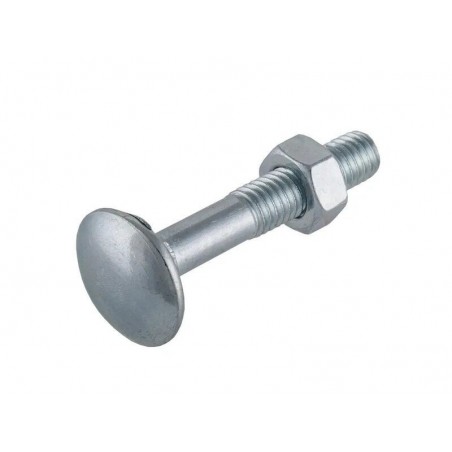 Boulon en acier tete ronde sans encoche SUKI 6 x L.70 mm