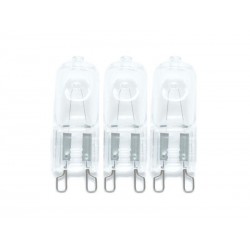 Lot de 3 ampoules halogène capsule G9 920lm 67Wblanc chauddimmables