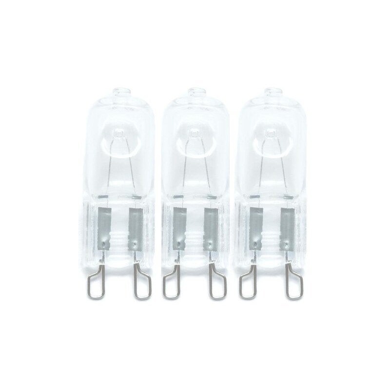 Lot de 3 ampoules halogène capsule G9 920lm 67Wblanc chauddimmables