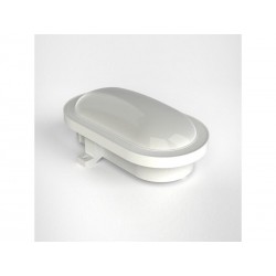 Hublot extérieur led intégré ovale 20cm 1300lm ip44 blanc premier prix