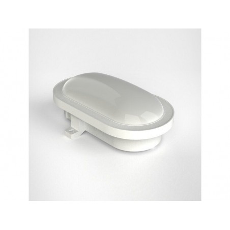 Hublot extérieur led intégré ovale 20cm 1300lm ip44 blanc premier prix